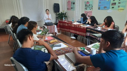 a meeting of youth religious leaders in Peru discussing the country's upcoming elections 
