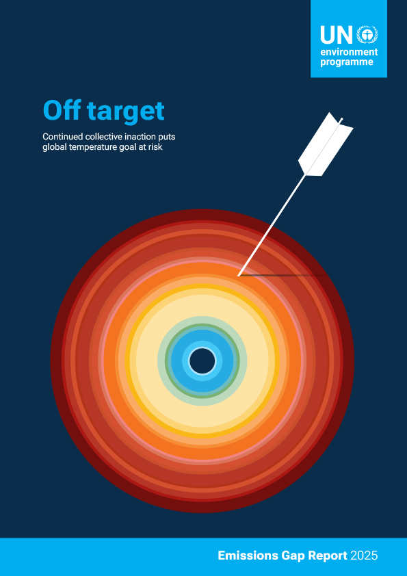 cover of the UNEP report 2025