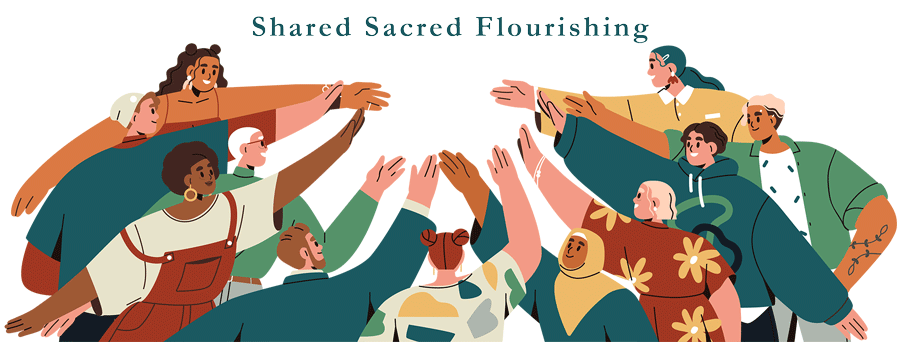 Shared Sacred Flourishing podcast graphic
