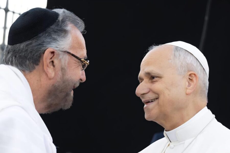 Rabbi Rosen with Pope Leo IX